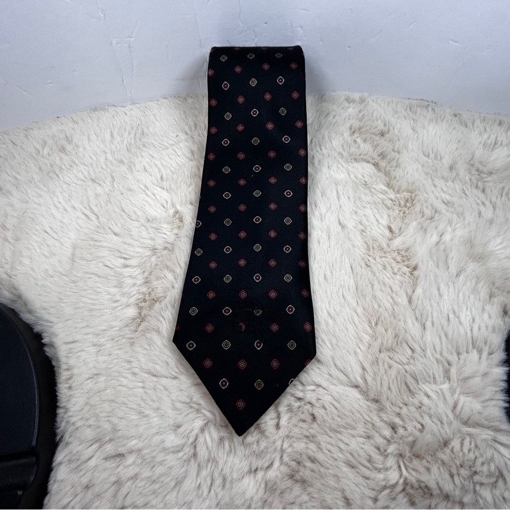 Countess Mara Elegant Black and Red Polka Dot Tie‎ for Formal Occasions
